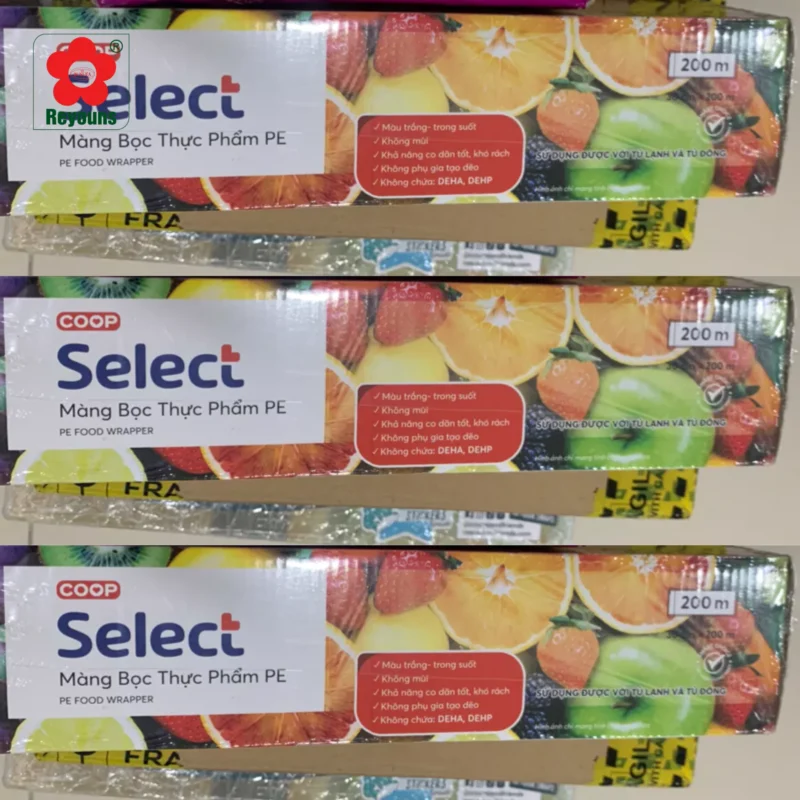 Màng bọc thực phẩm Coopmart co giãn tốt, an toàn, chất lượng cao
