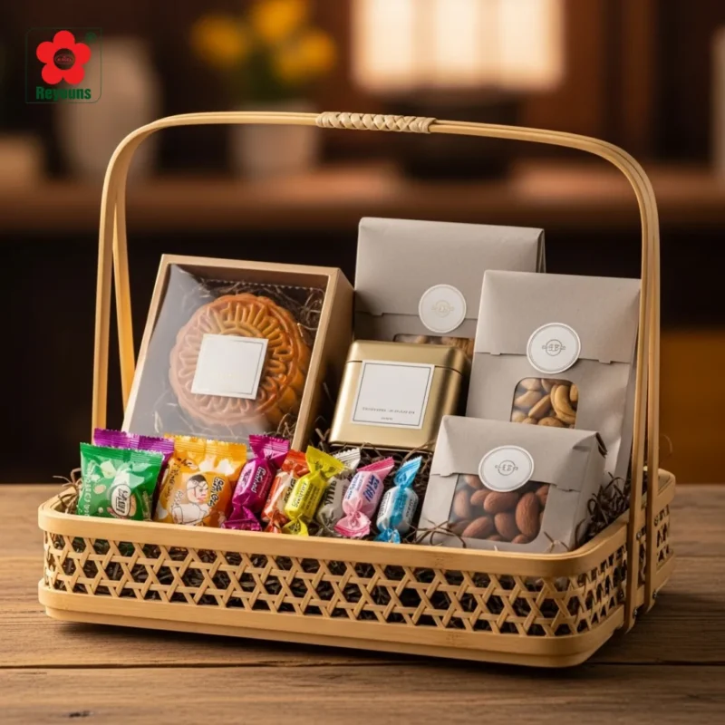 Cách làm giỏ quà bánh kẹo Trung Thu cho bé siêu dễ thương, tiết kiệm