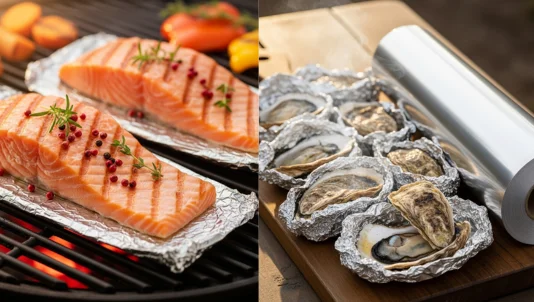 Màng nhôm bọc thực phẩm dùng mặt nào là đúng?