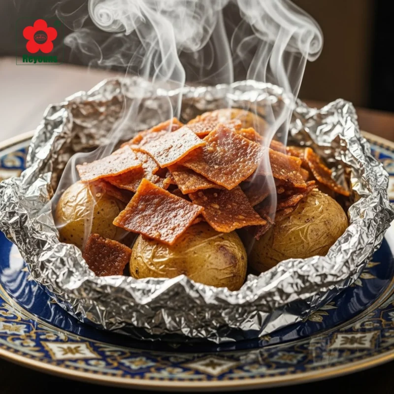 Cách làm khoai tây nướng giấy bạc thơm ngon, chín đều tại nhà