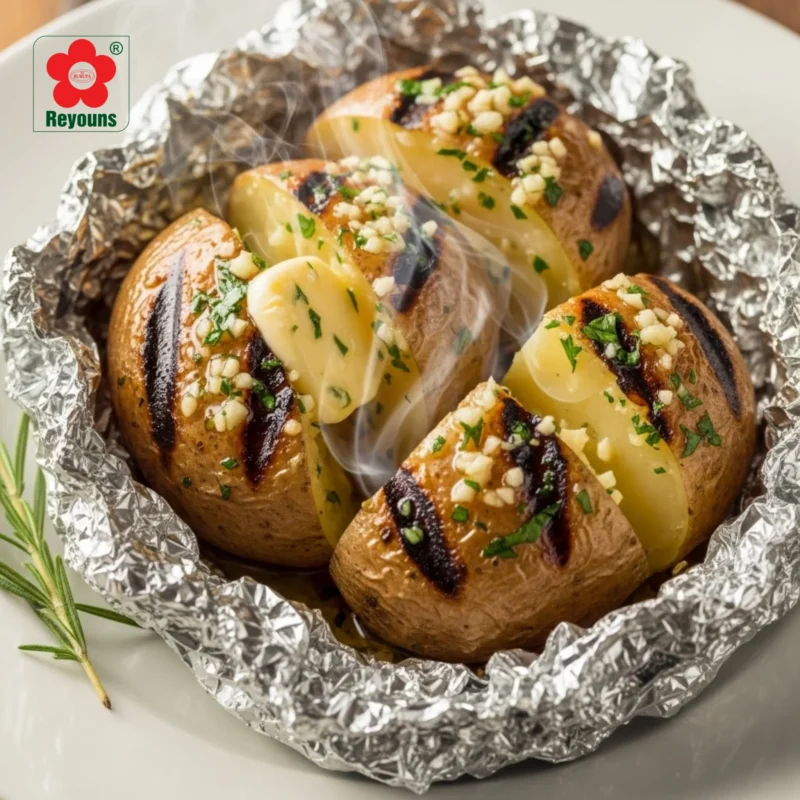Cách làm khoai tây nướng giấy bạc thơm ngon, chín đều tại nhà