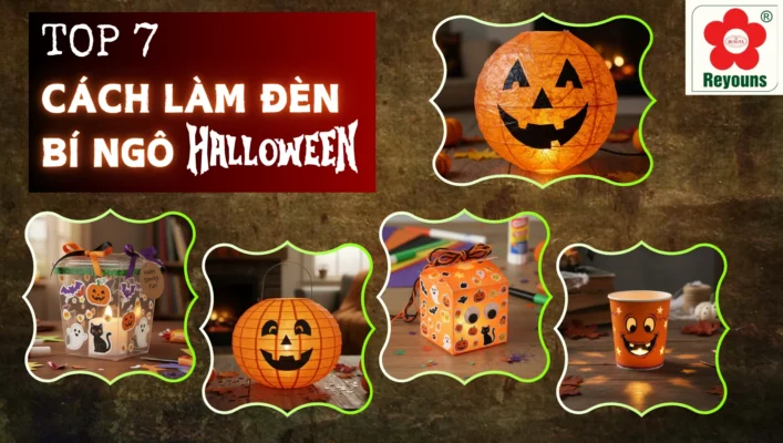 Top 7 cách làm đèn bí ngô Halloween đẹp, cực chất, dễ làm tại nhà