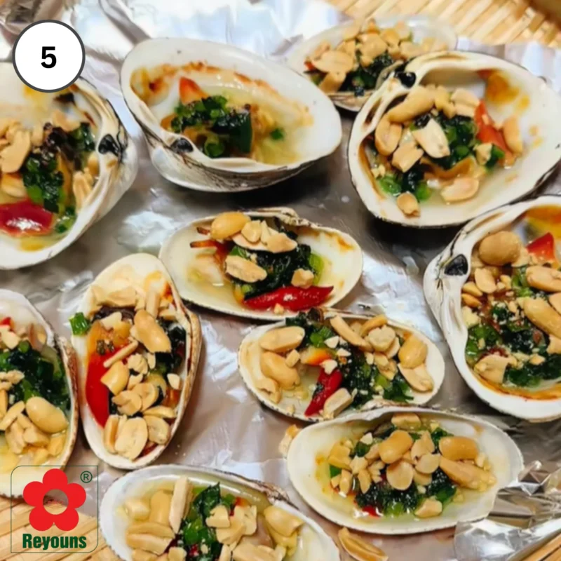 Cách làm ngao nướng mỡ hành bằng lò vi sóng dễ làm, ngon khó cưỡng