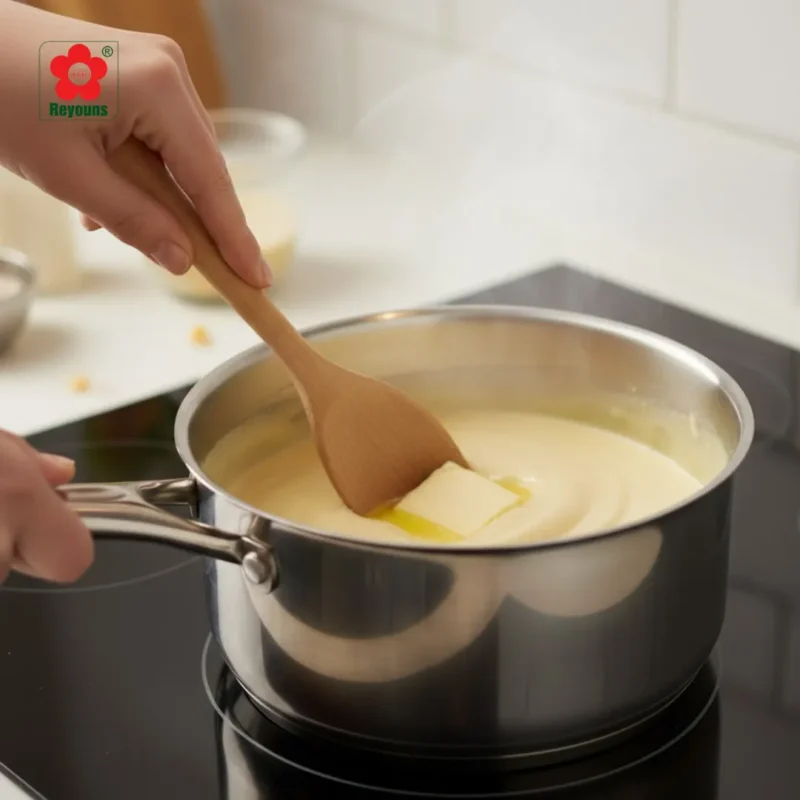 Cách làm nhân bánh su kem không cần whipping cream béo mịn, đơn giản