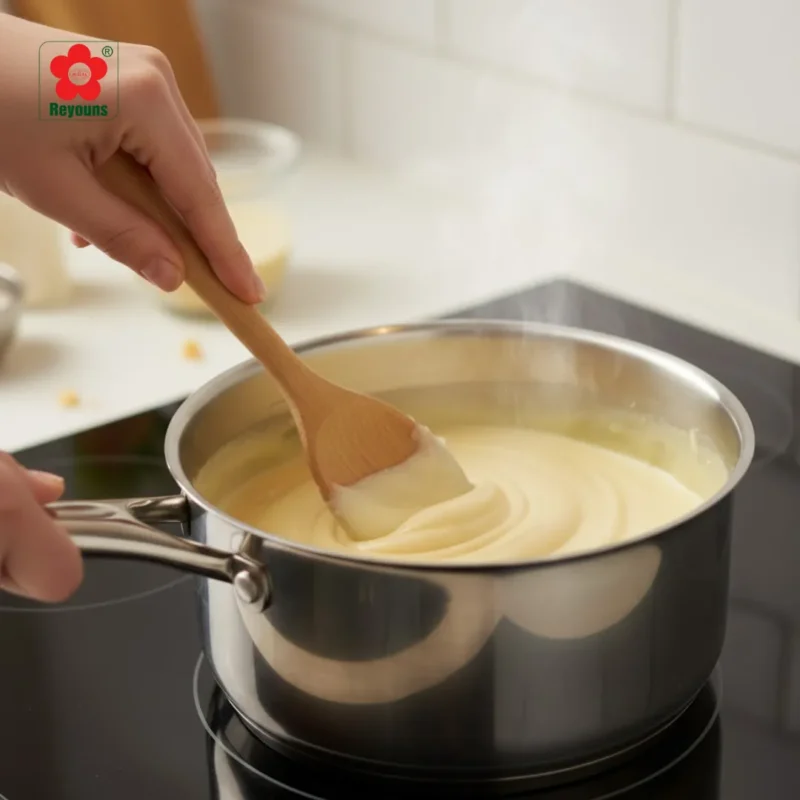 Cách làm nhân bánh su kem không cần whipping cream béo mịn, đơn giản