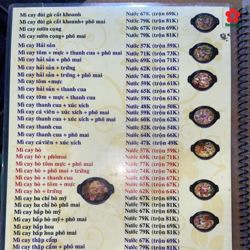 Menu mì cay Xíu quận 4 có gì đặc biệt? Review giá cả, các món best seller