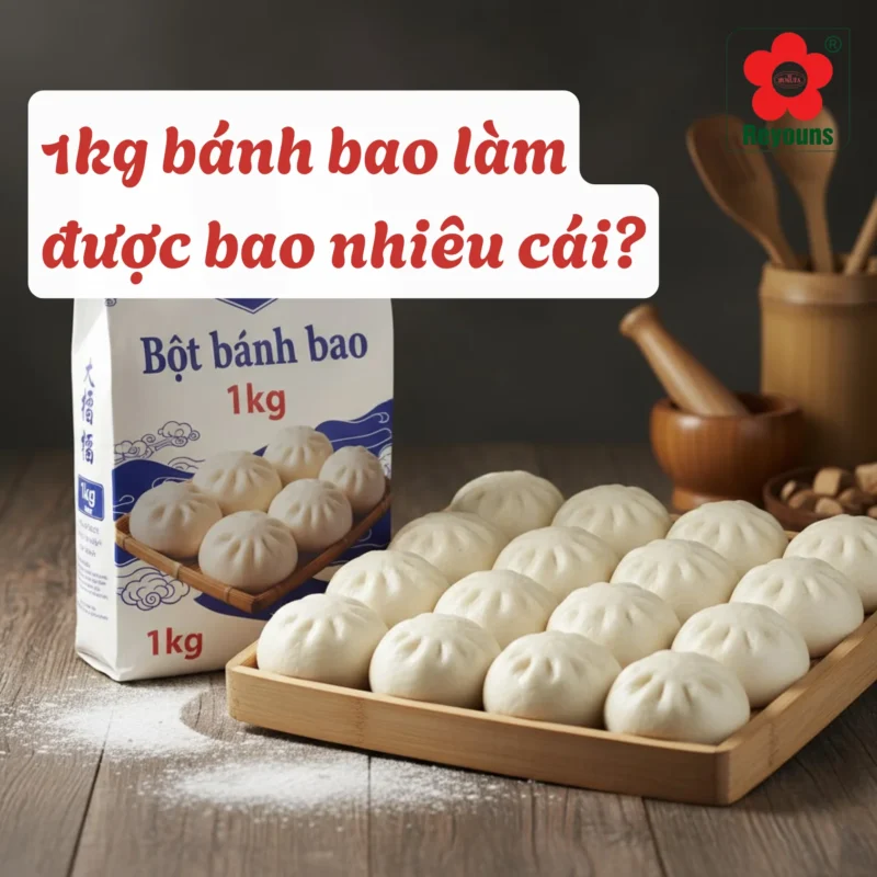 1kg bột bánh bao làm được bao nhiêu cái? Cách tính lượng bột chuẩn nhất