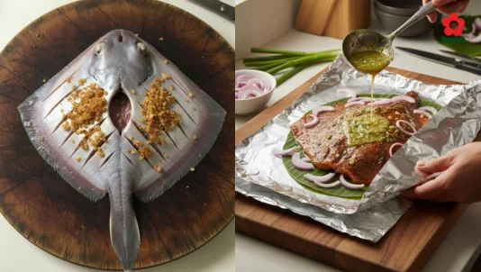 Cách làm cá đuối nướng giấy bạc thơm mềm, không bị tanh tại nhà