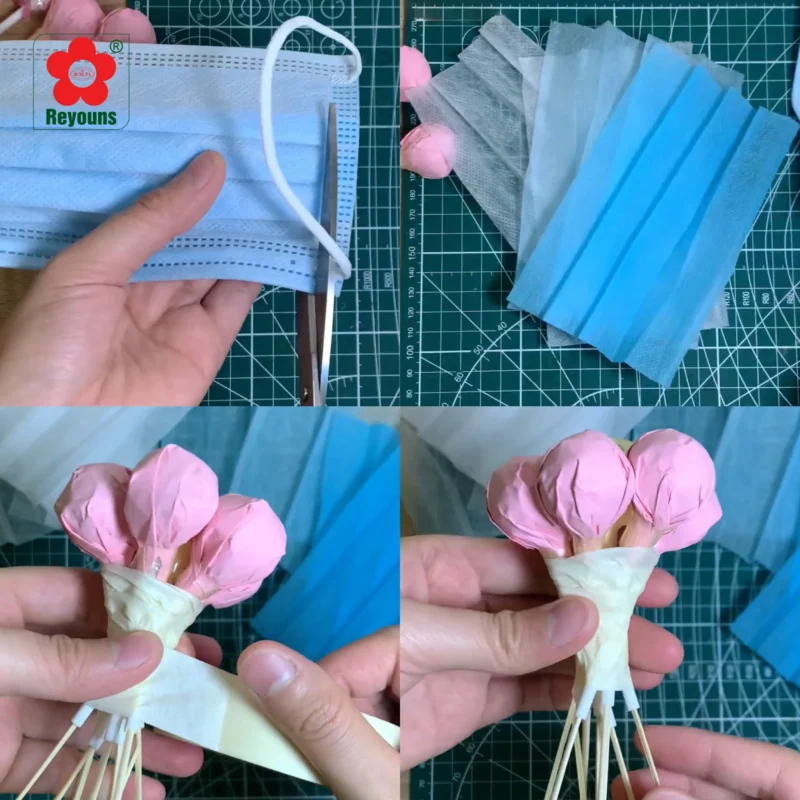 Cách làm bó hoa bằng kẹo mút Chupa Chups đẹp, đơn giản