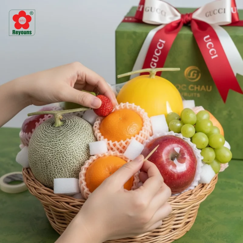 Cách làm giỏ hoa quả 20 tháng 11 đẹp, đơn giản, ý nghĩa tặng thầy cô