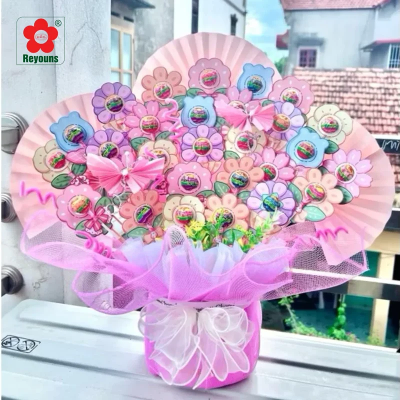 Cách làm giỏ kẹo mút cực xinh, đơn giản, siêu dễ làm tại nhà