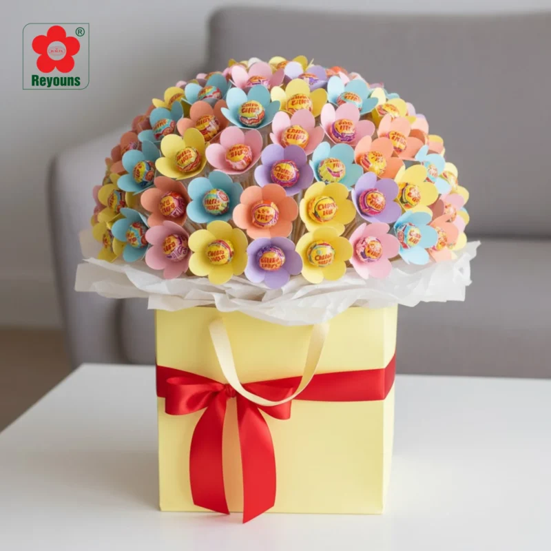 Cách làm giỏ kẹo mút cực xinh, đơn giản, siêu dễ làm tại nhà