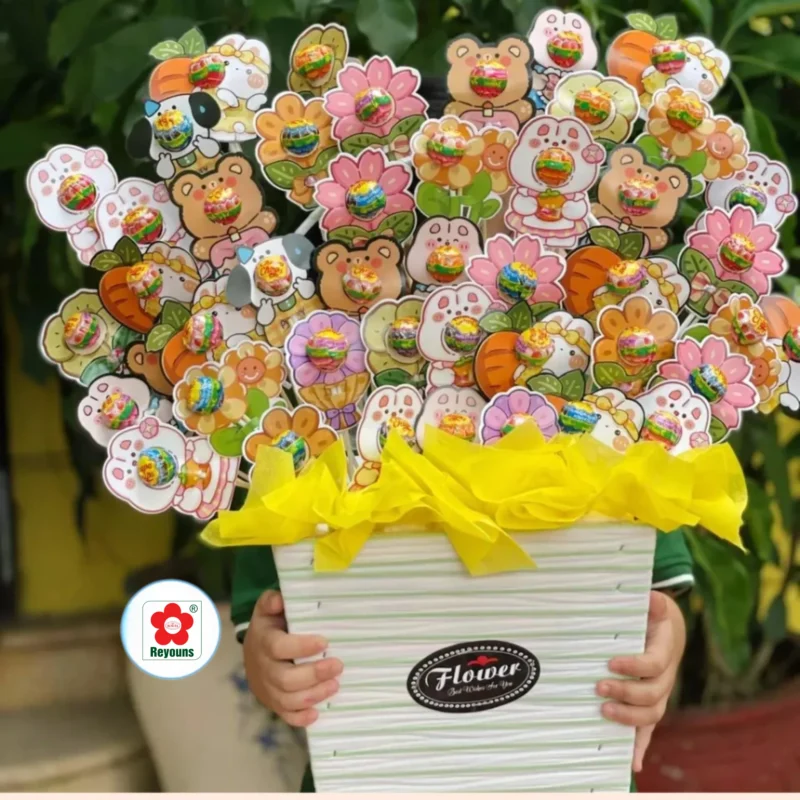 Cách làm giỏ kẹo mút cực xinh, đơn giản, siêu dễ làm tại nhà