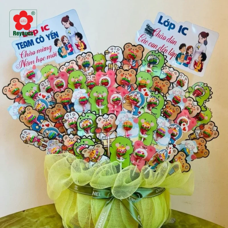 Cách làm giỏ kẹo mút cực xinh, đơn giản, siêu dễ làm tại nhà