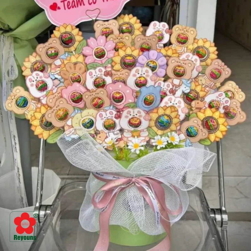 Cách làm giỏ kẹo mút cực xinh, đơn giản, siêu dễ làm tại nhà