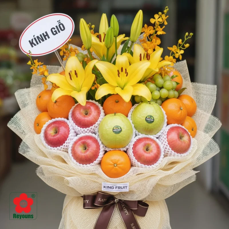 Cách làm giỏ trái cây đám giỗ đẹp, đơn giản mà vẫn trang trọng