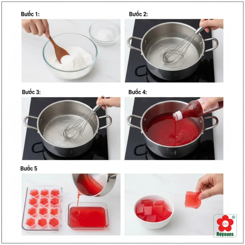 Bột rau câu Konnyaku giòn hay dẻo? Cách nấu bột rau câu Konyaku