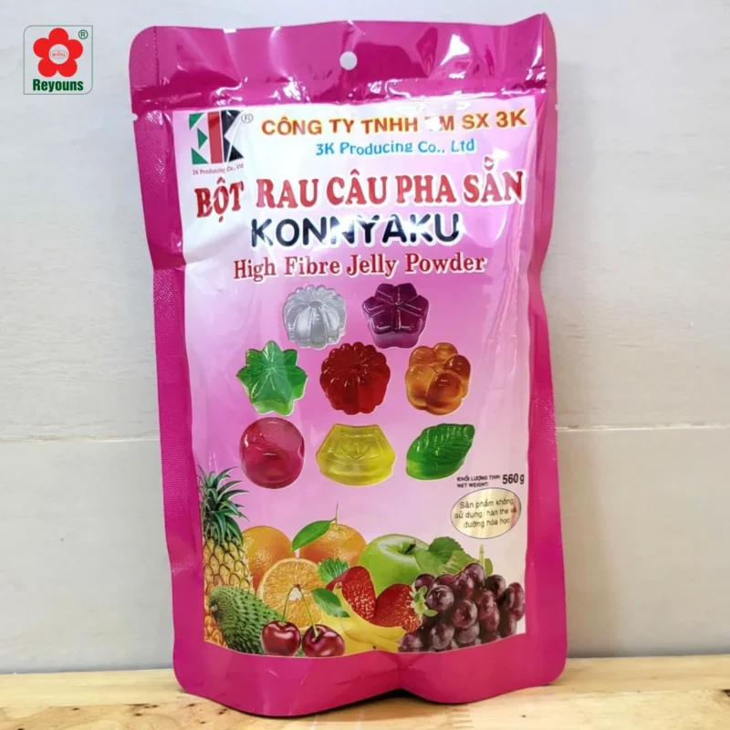 Bột rau câu Konnyaku giòn hay dẻo? Cách nấu bột rau câu Konyaku