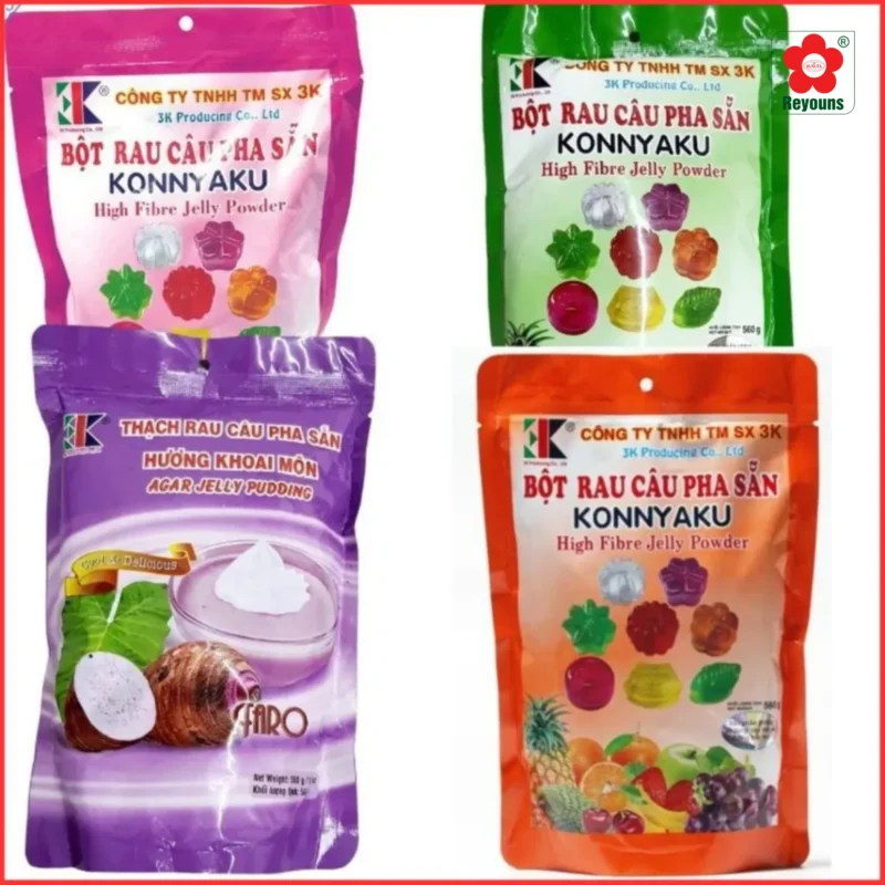 Bột rau câu Konnyaku giòn hay dẻo? Cách nấu bột rau câu Konyaku