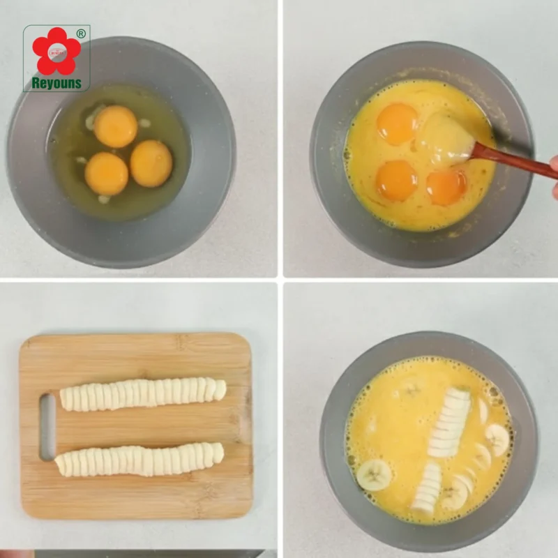 Cách làm bánh crepe chuối Thái Lan đơn giản, giòn rụm