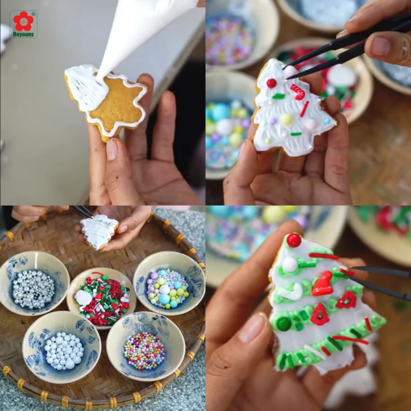 Cách làm bánh quy hình cây thông Noel giòn thơm, đẹp mắt tại nhà