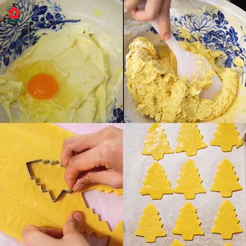 Cách làm bánh quy hình cây thông Noel giòn thơm, đẹp mắt tại nhà