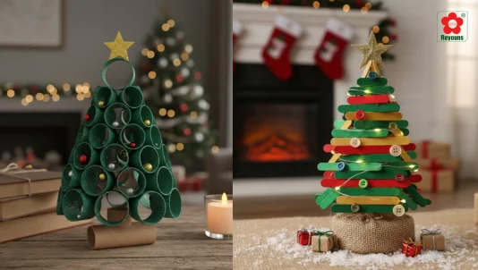 7+ Cách làm cây thông Noel mini để bàn làm việc đơn giản, siêu dễ thương