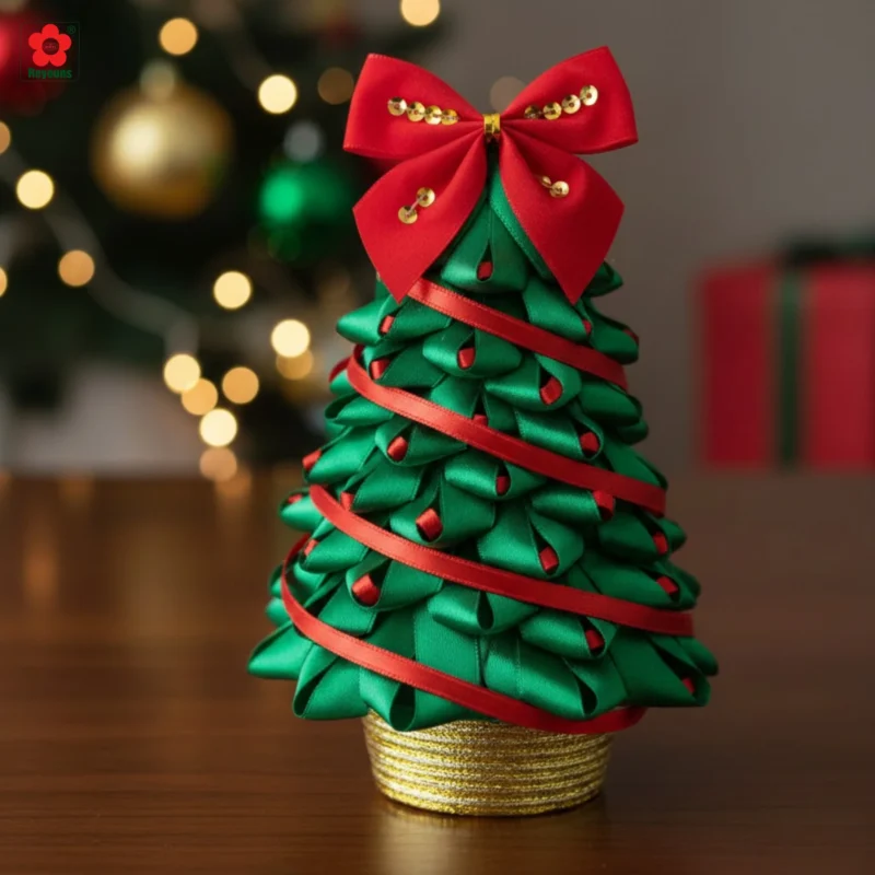 7+ Cách làm cây thông Noel mini để bàn làm việc đơn giản, siêu dễ thương