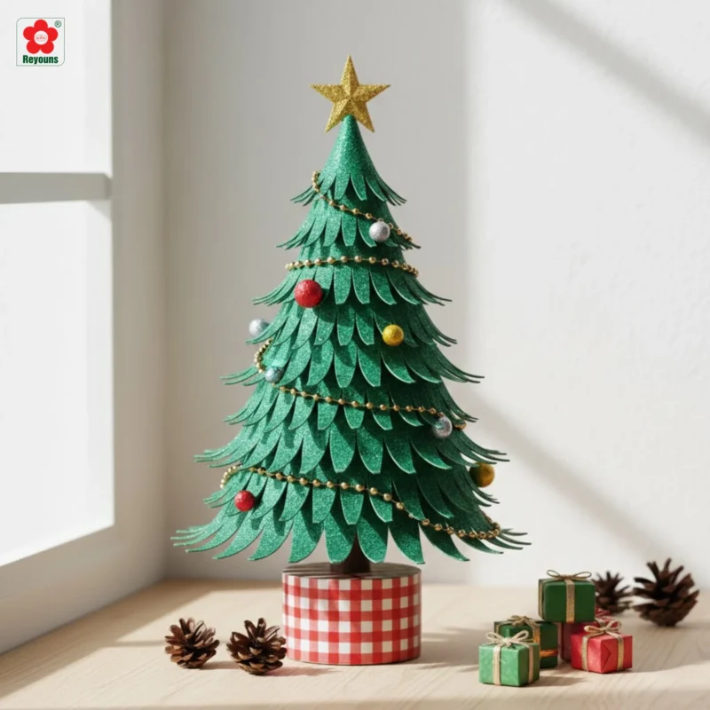 7+ Cách làm cây thông Noel mini để bàn làm việc đơn giản, siêu dễ thương