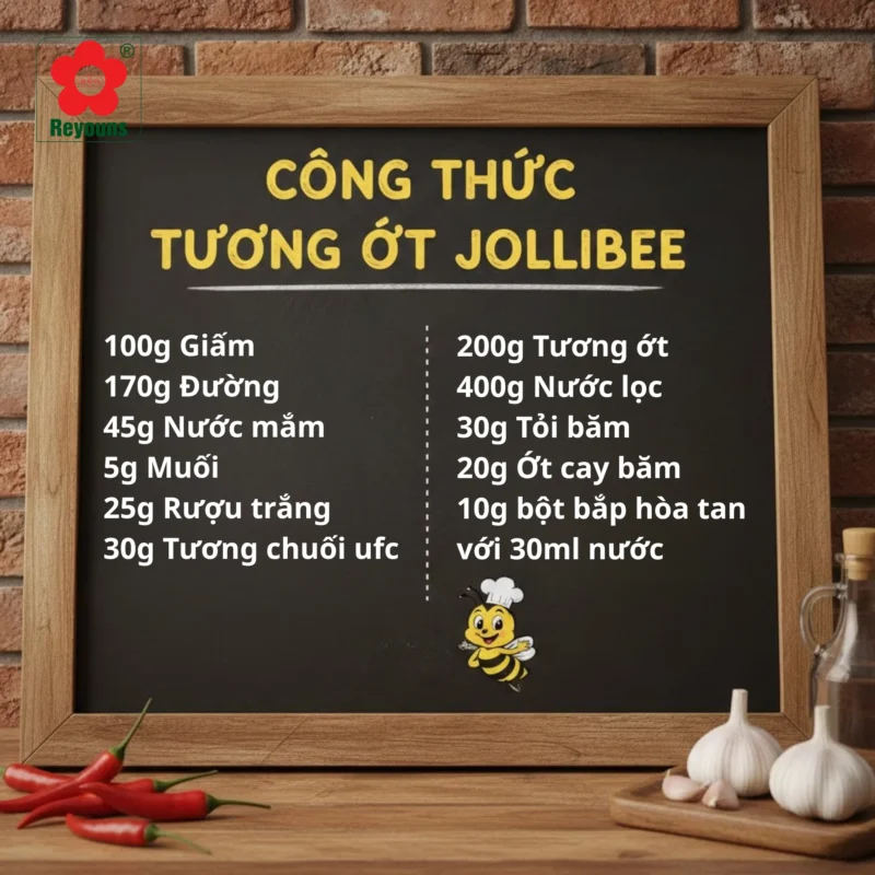 Cách làm tương ớt Jollibee chua ngọt giống 99% tại nhà