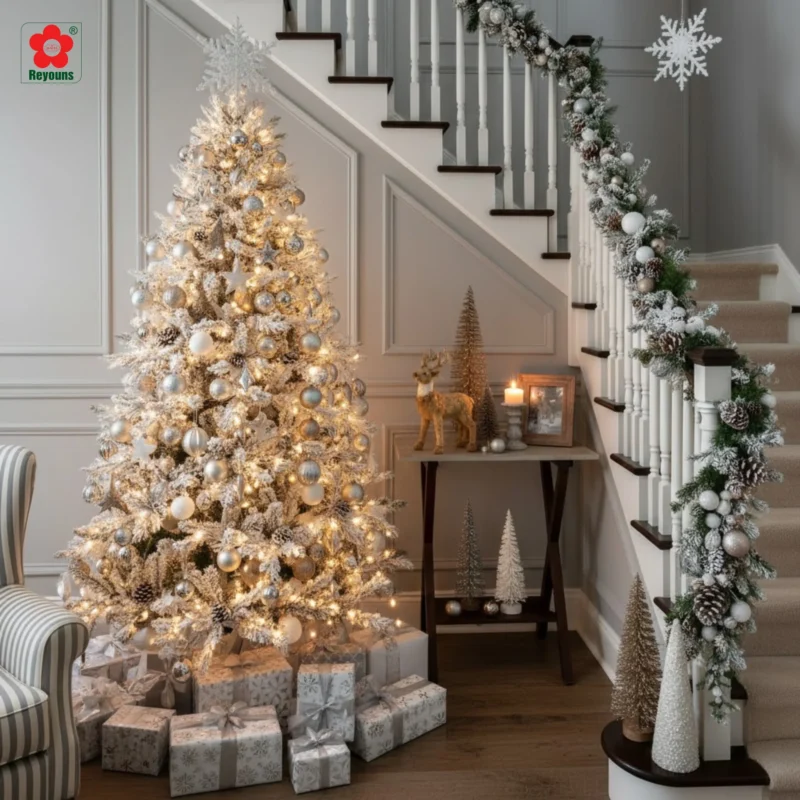 10+ Cách trang trí cây thông Noel màu trắng đẹp, nổi bật