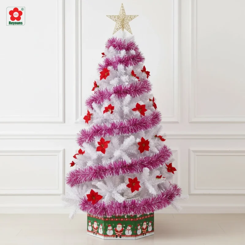 10+ Cách trang trí cây thông Noel màu trắng đẹp, nổi bật