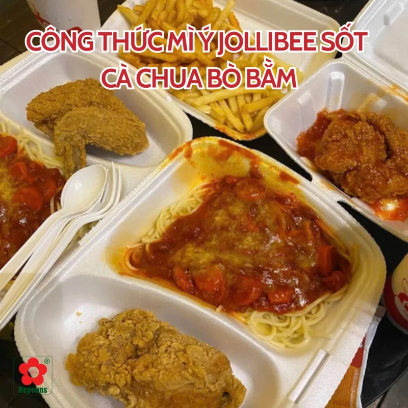 Công thức mì Ý Jollibee sốt cà chua bò bằm chuẩn vị