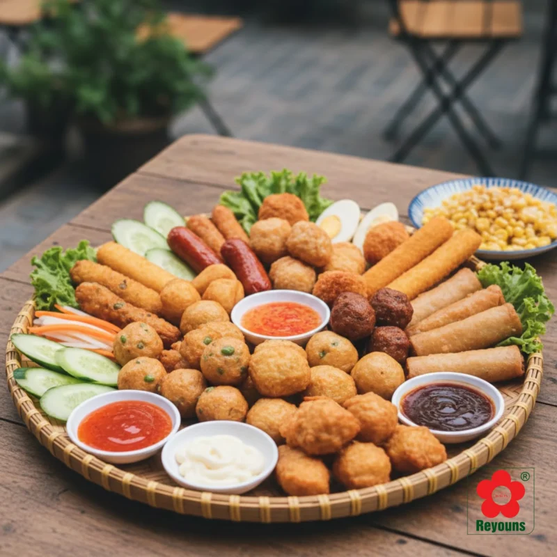 50+ Hình ảnh cá viên chiên thập cẩm đẹp, vàng giòn, nhìn là thèm