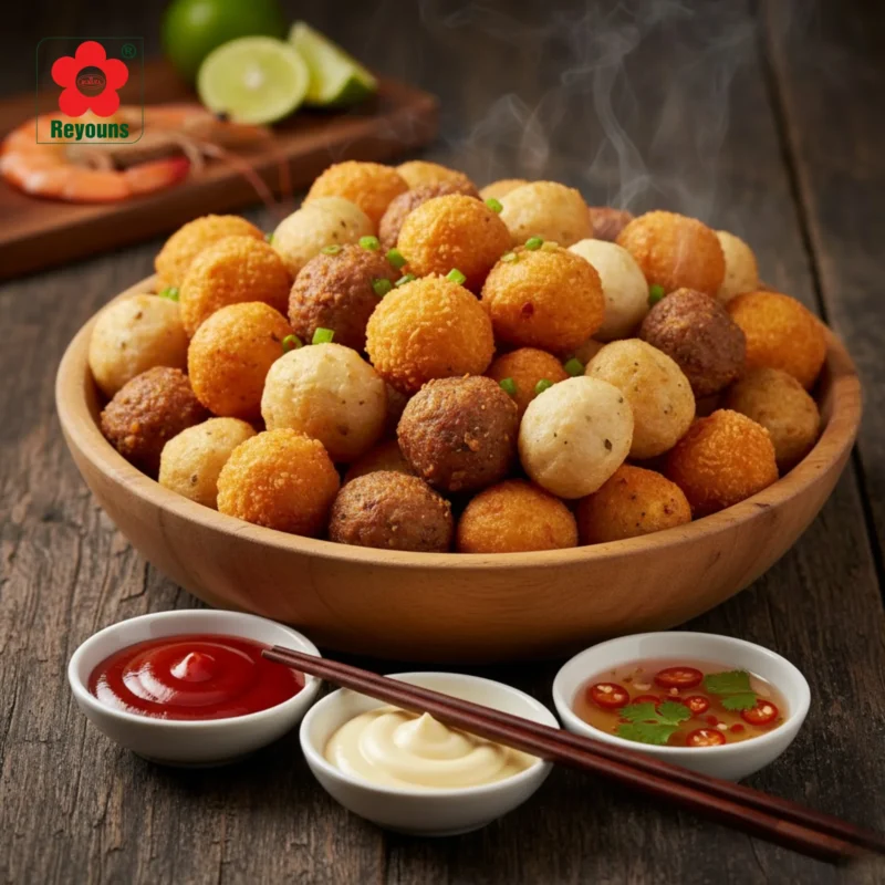 50+ Hình ảnh cá viên chiên thập cẩm đẹp, vàng giòn, nhìn là thèm