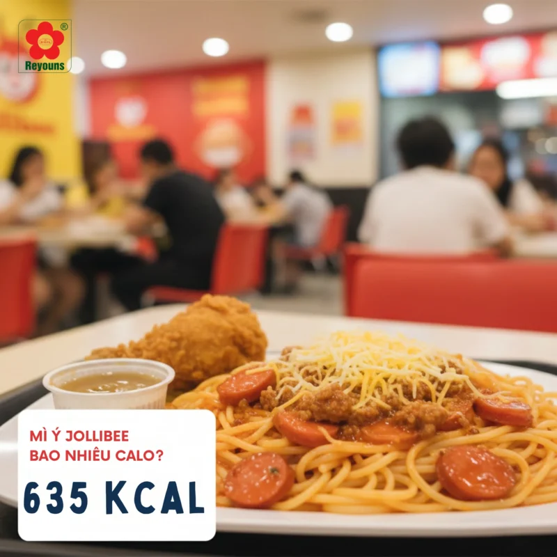 Mì Ý Jollibee bao nhiêu calo? ăn mì ý có béo không?