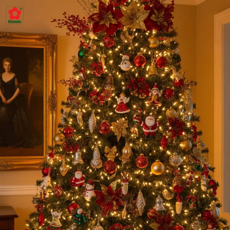 49+ Ý tưởng trang trí cây thông Noel màu đỏ đẹp, nổi bật mùa Giáng Sinh