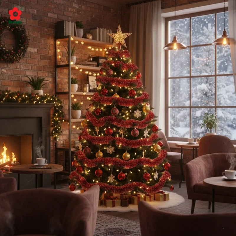 49+ Ý tưởng trang trí cây thông Noel màu đỏ đẹp, nổi bật mùa Giáng Sinh