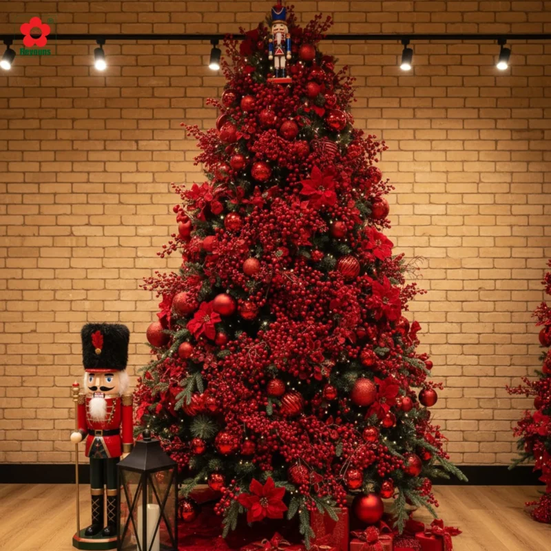 49+ Ý tưởng trang trí cây thông Noel màu đỏ đẹp, nổi bật mùa Giáng Sinh