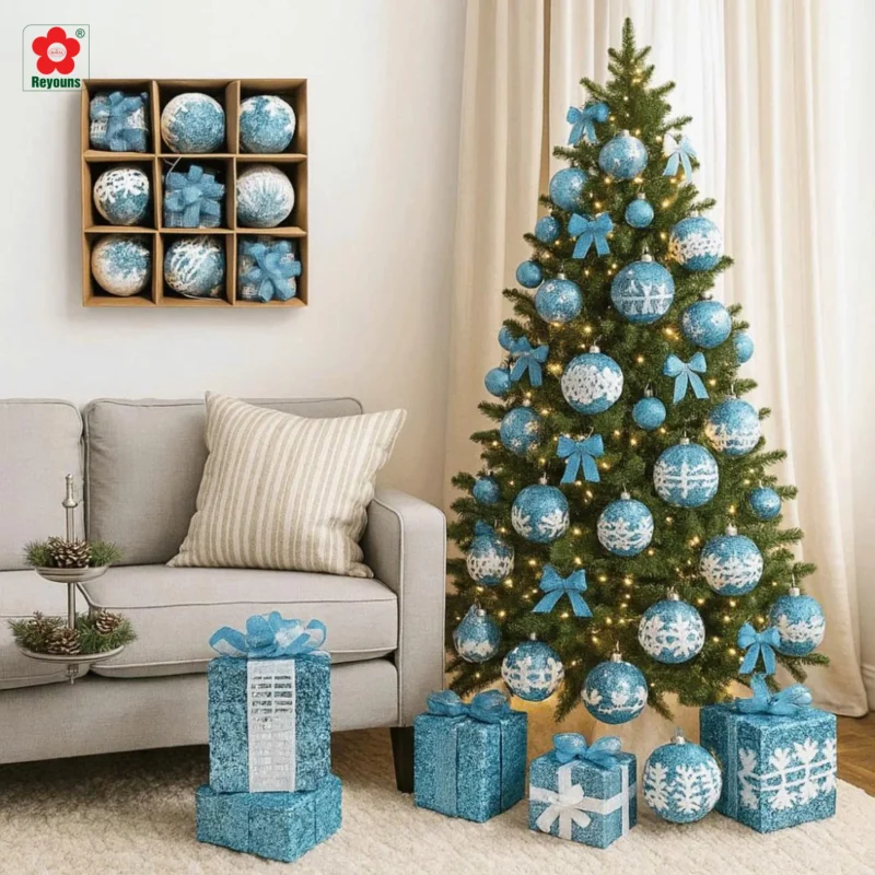 15+ Cách trang trí cây thông Noel màu xanh đẹp, sang trọng nhất