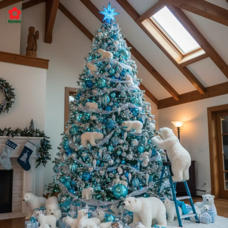 15+ Cách trang trí cây thông Noel màu xanh đẹp, sang trọng nhất