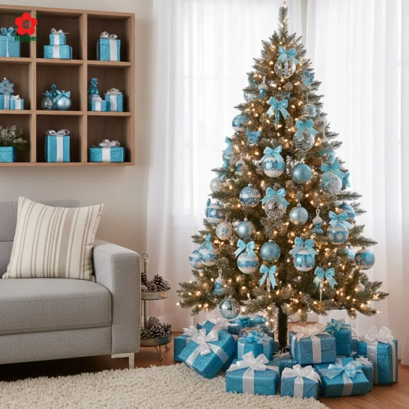 15+ Cách trang trí cây thông Noel màu xanh đẹp, sang trọng nhất