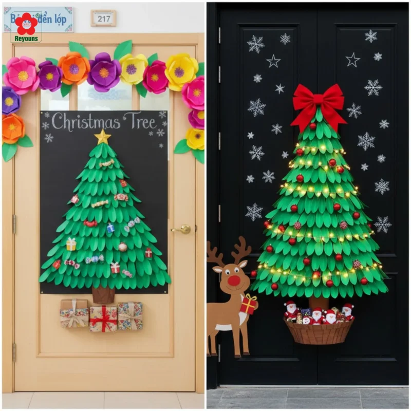 15+ Cách trang trí Noel cho lớp học mầm non đẹp, đơn giản, bé cực thích