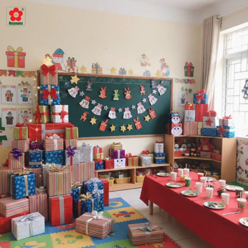 15+ Cách trang trí Noel cho lớp học mầm non đẹp, đơn giản, bé cực thích