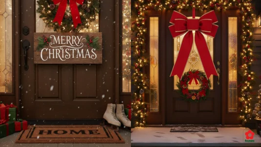 50+ Ý tưởng trang trí Noel trước cửa nhà đơn giản, đẹp lung linh