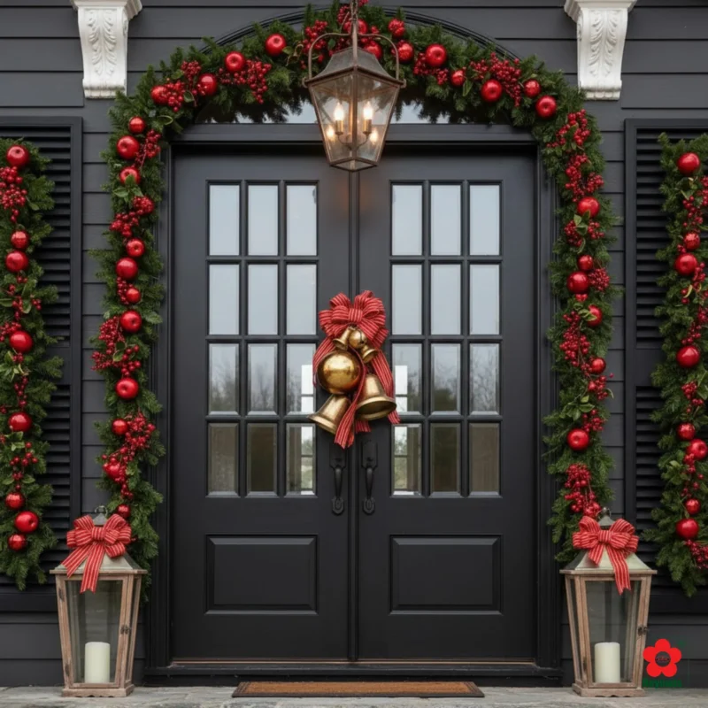 50+ Ý tưởng trang trí Noel trước cửa nhà đơn giản, đẹp lung linh