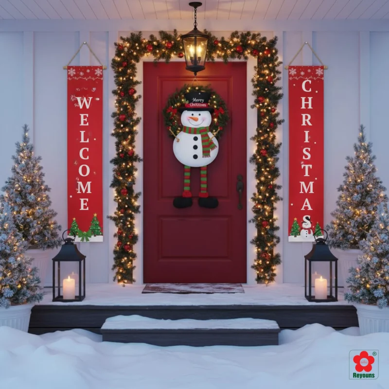 50+ Ý tưởng trang trí Noel trước cửa nhà đơn giản, đẹp lung linh