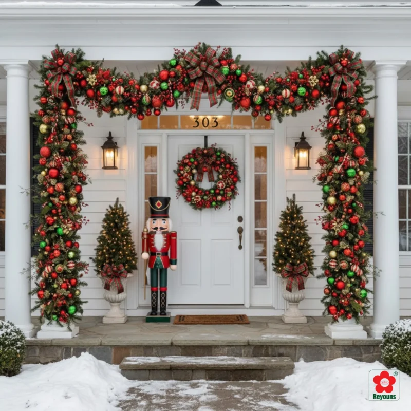 50+ Ý tưởng trang trí Noel trước cửa nhà đơn giản, đẹp lung linh