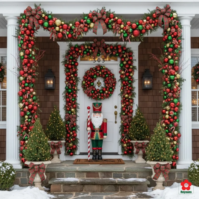 50+ Ý tưởng trang trí Noel trước cửa nhà đơn giản, đẹp lung linh