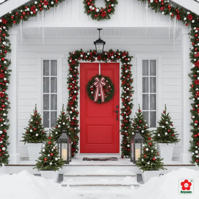 50+ Ý tưởng trang trí Noel trước cửa nhà đơn giản, đẹp lung linh